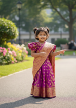 কাঞ্জিপুরম  বেবি রেডি শাড়ি